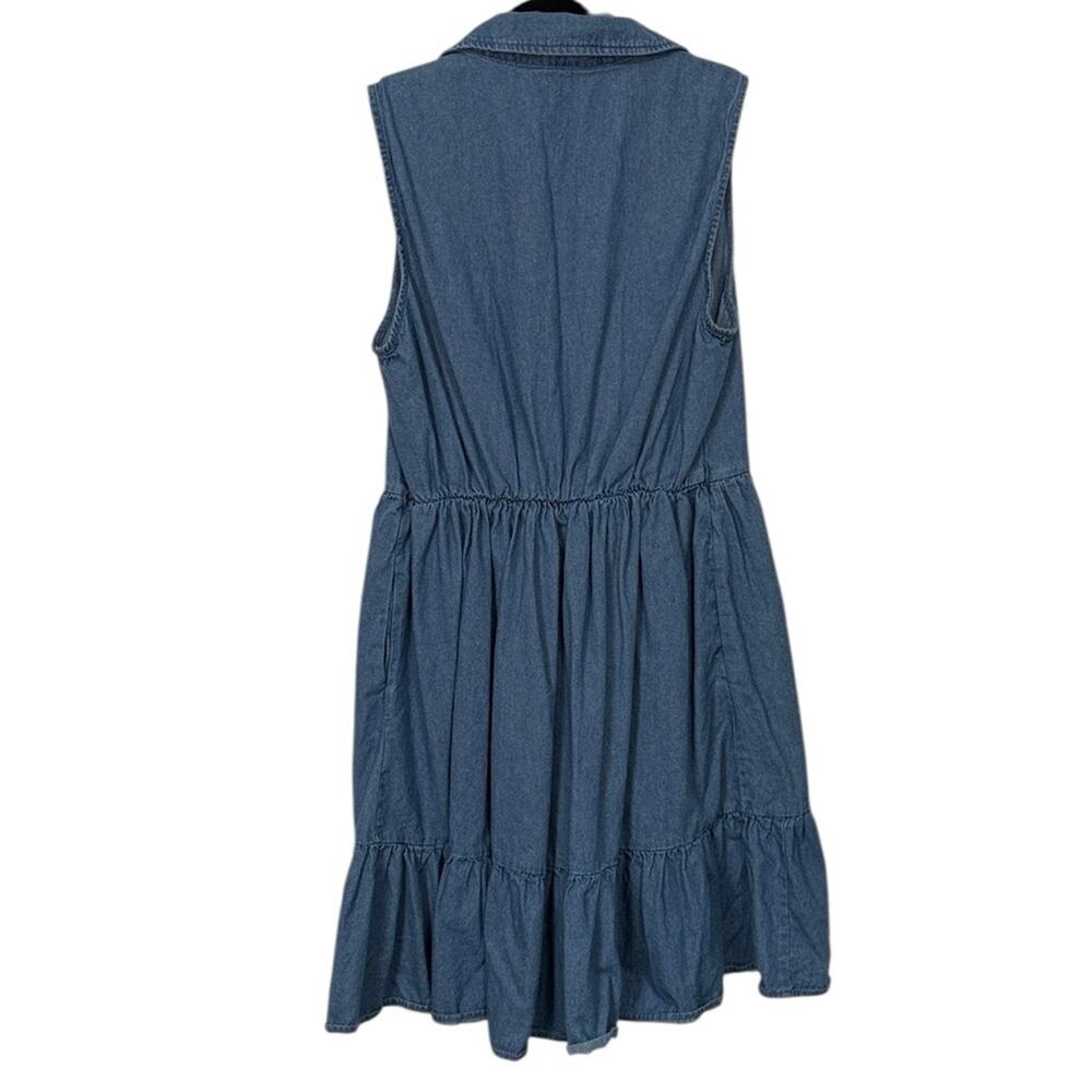 Draper James Blue Denim Mini Dress Women’s size medium - Picture 4 of 4